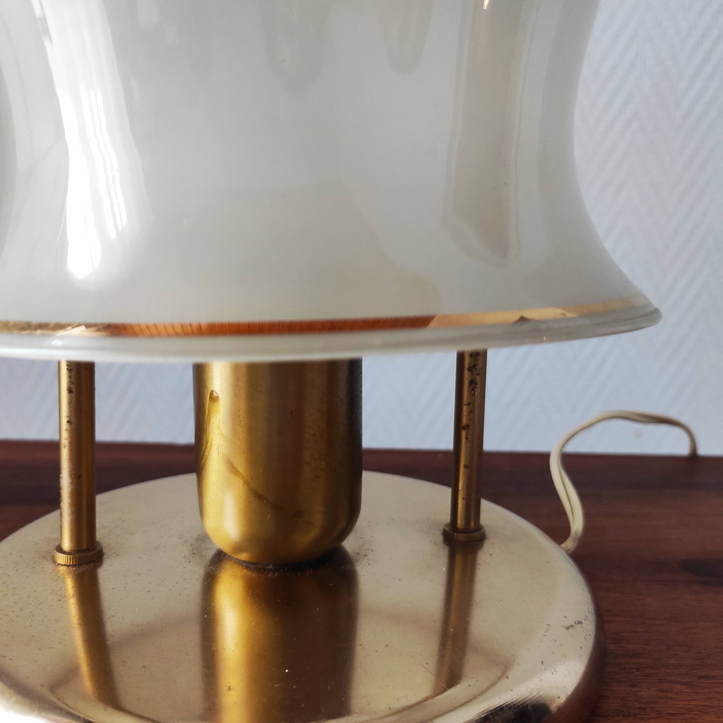 Pair of antique art deco lamps