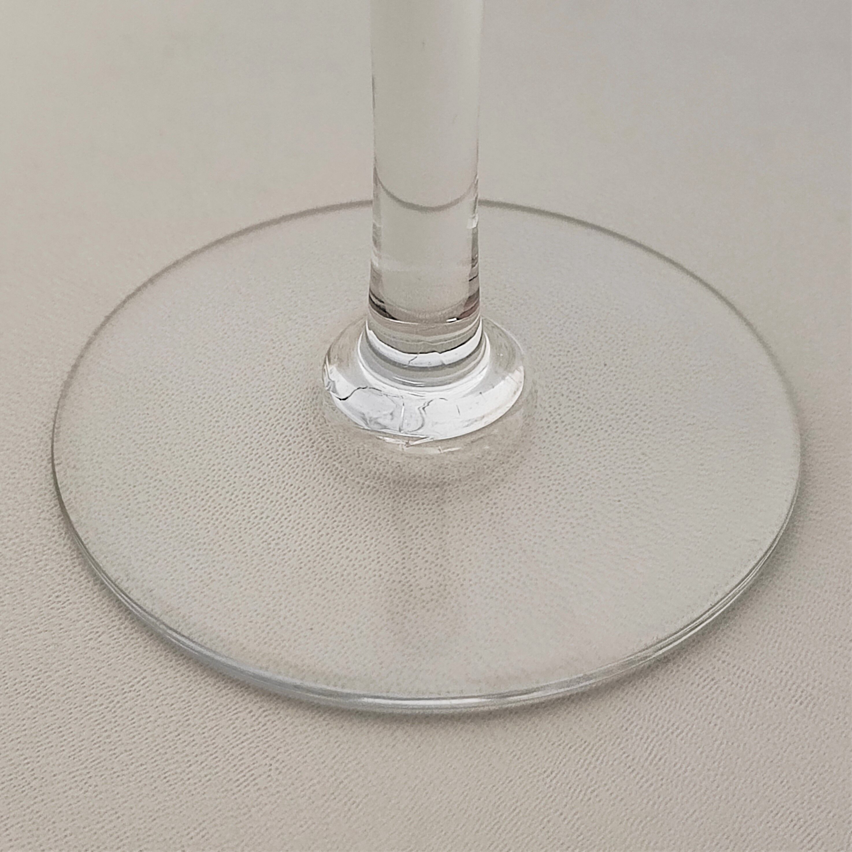 Crystal champagne glasses