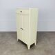 White wood convenient storage unit from the 1950s