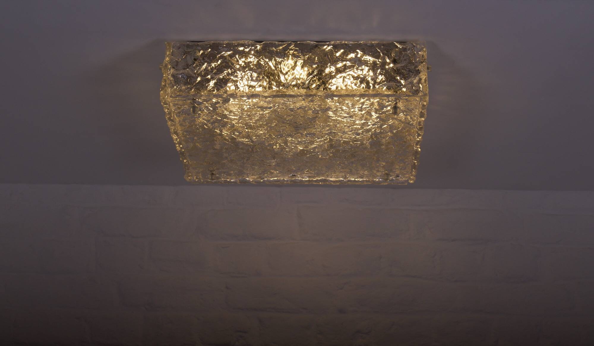 Brutalist ceiling light “Ice Glass”