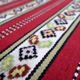 Tapis Vintage Tekke Turkmène Fait Main en Laine – Années 1960 – 126 x 188