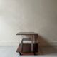 Vinyl furniture / magazine in smoked plexiglass by Roche Bobois, design 1970