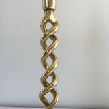 Twisted lamp in solid brass