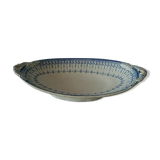 Ravier former creil earthenware and Rockery Flora model Montere