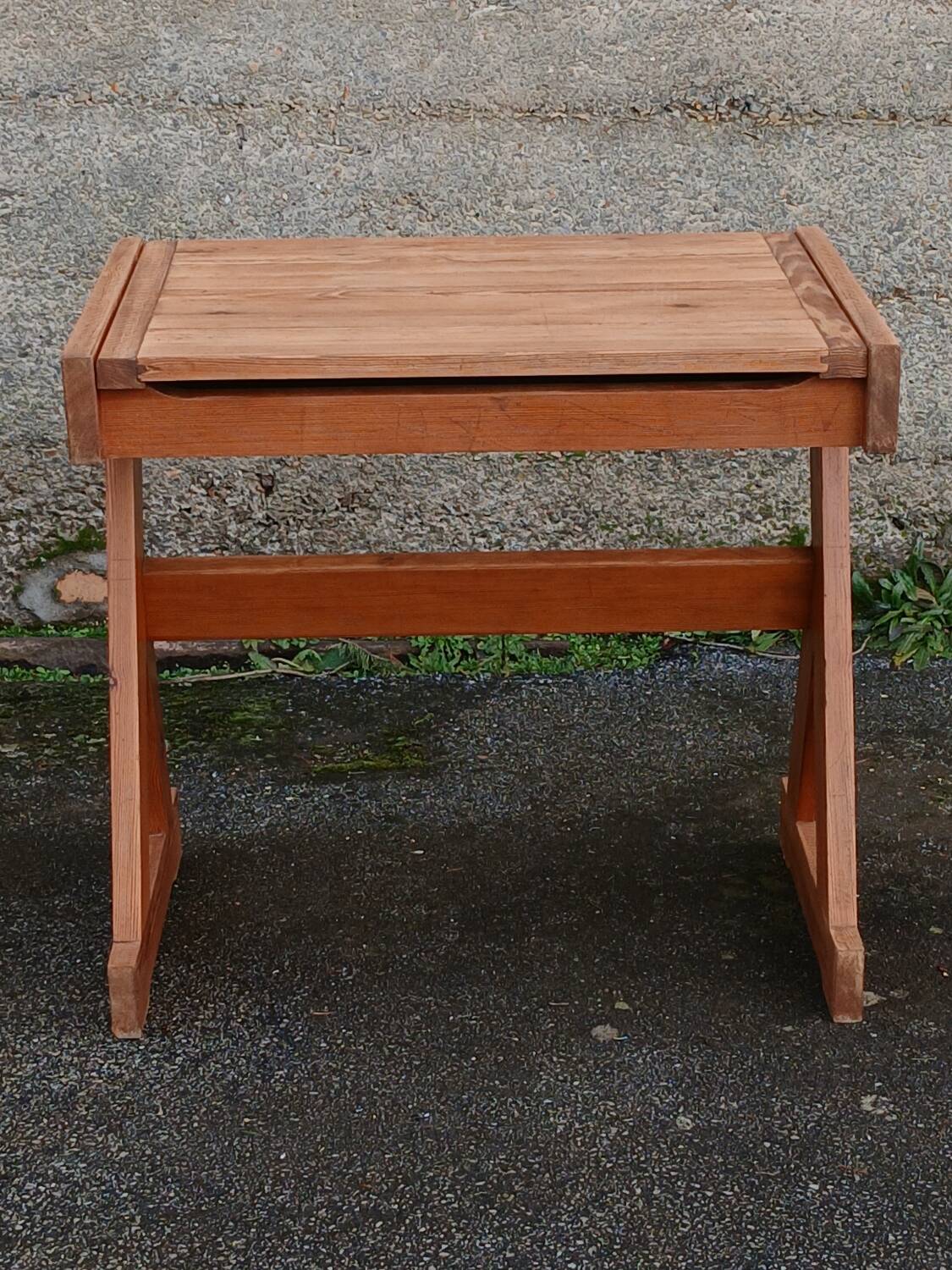 Solid pine desk, 1960s