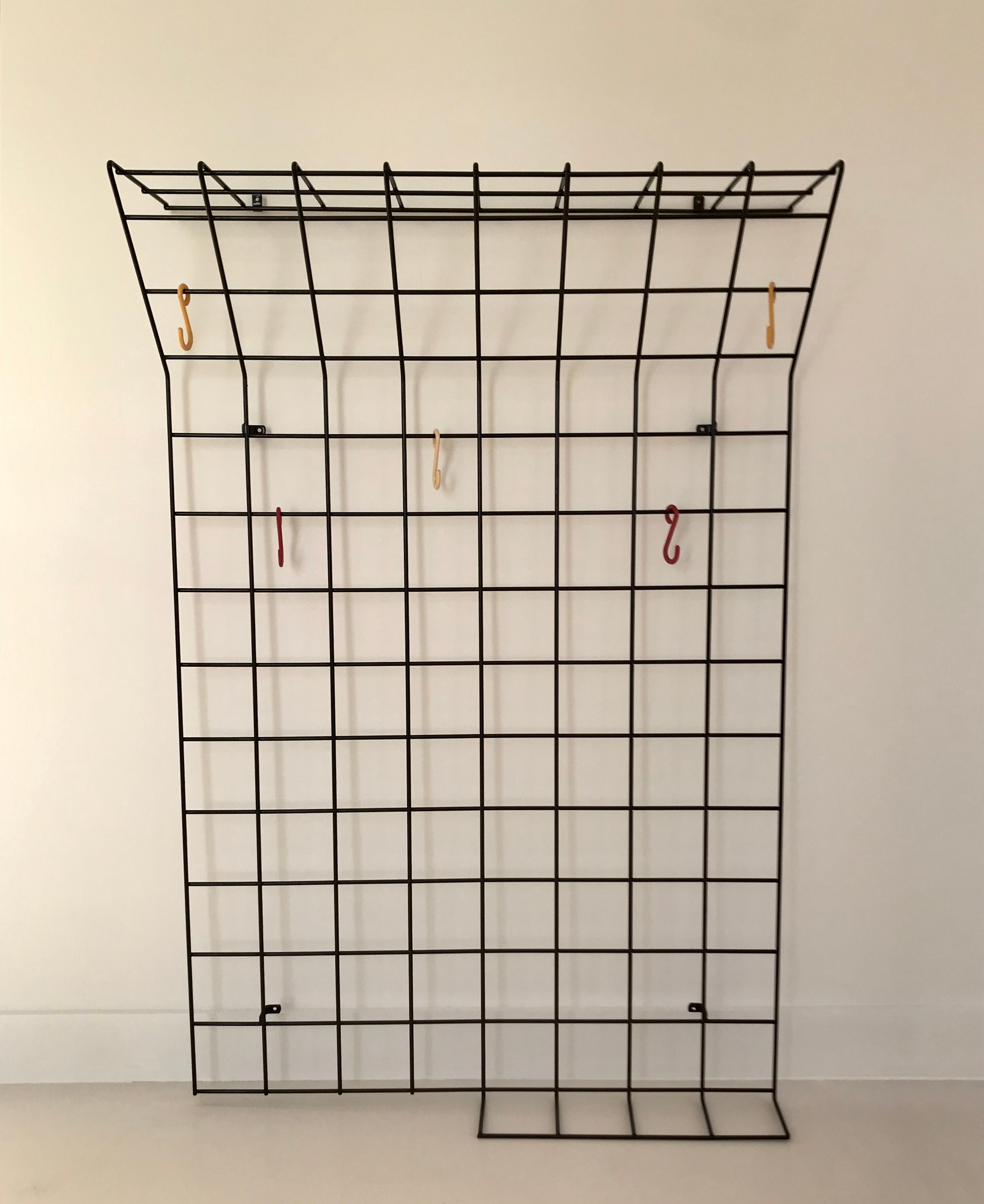 Wall doorpiece grid by Karl Fichtel for Drahtwerke Erlau A.G.Aalen, Germany 50s