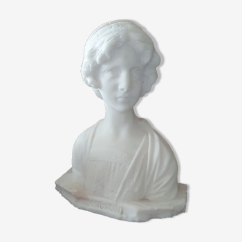 Bust of young woman L.Mignon