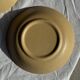 Lot de 2 assiettes creuses en grès liseré brun et marron D21,5