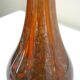 Art blown glass vase with inclusions of many colors
