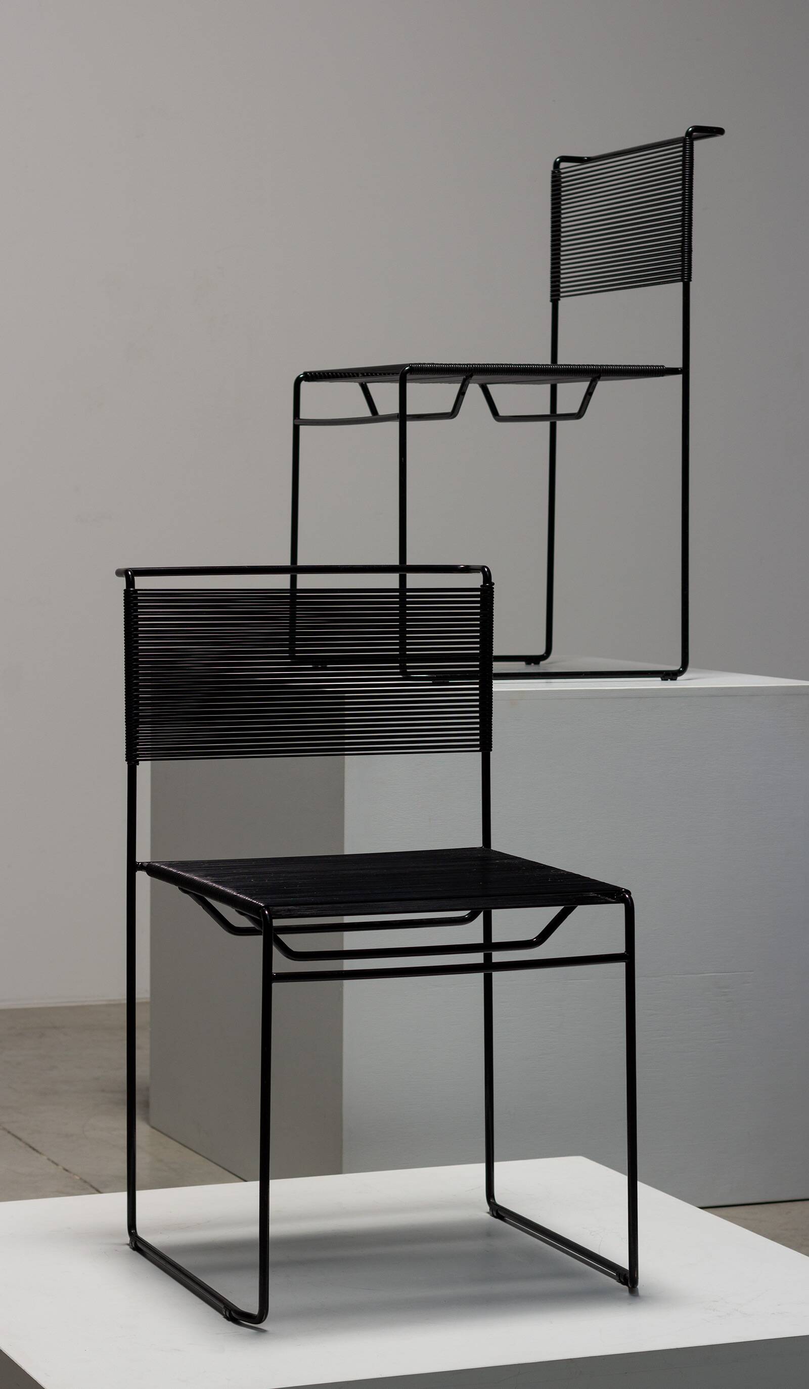 Set of four Spaghetti Fly Line chairs for Cmp Padova Italy 1970