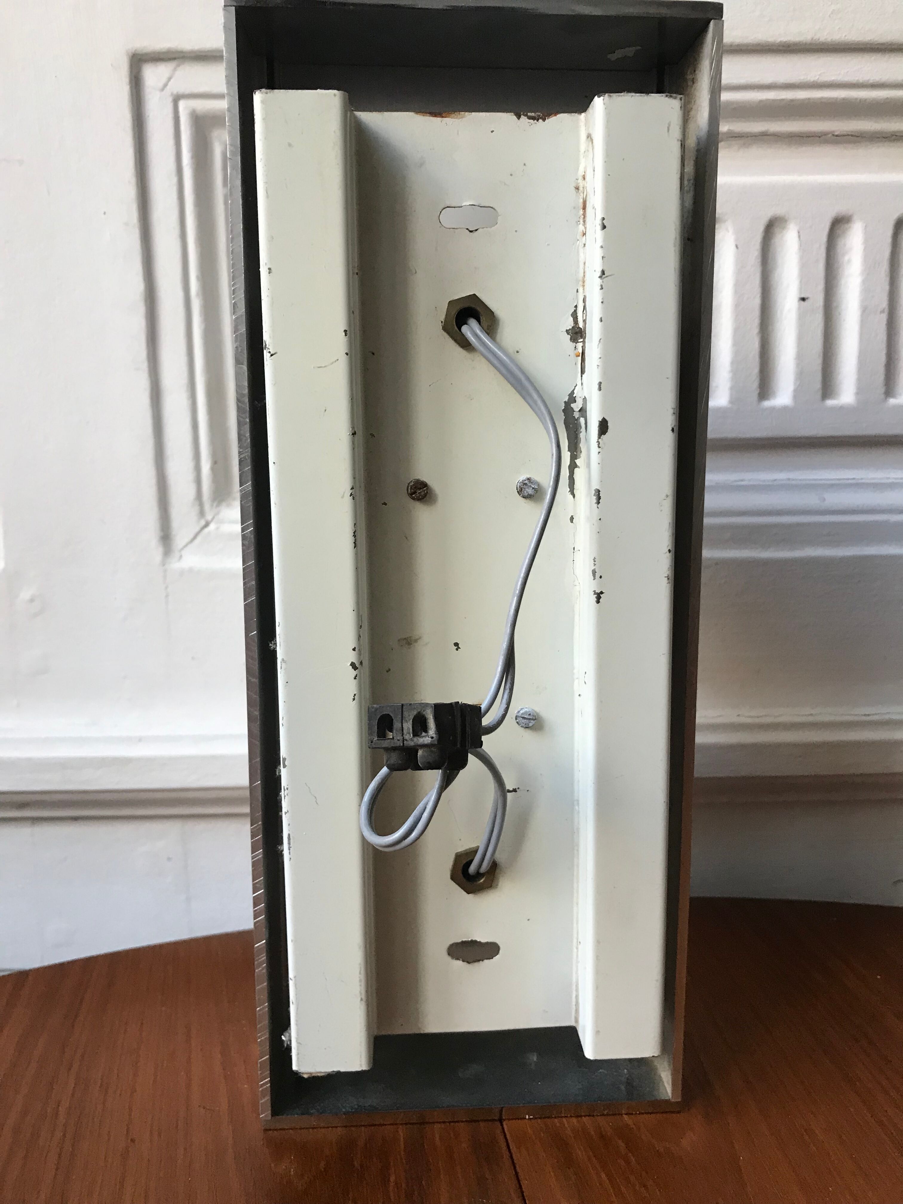Vintage opaline wall lamp