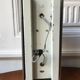 Vintage opaline wall lamp