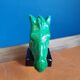 Office paperweight horse head on green base equestrian collection