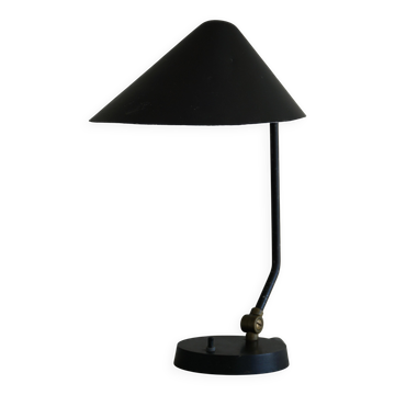 Lampe de table danoise moderne ajustable en métal, fabriquée par Louis Poulsen, années 1950