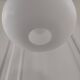 Suspension opaline et teck Louis Kalff pour Philips