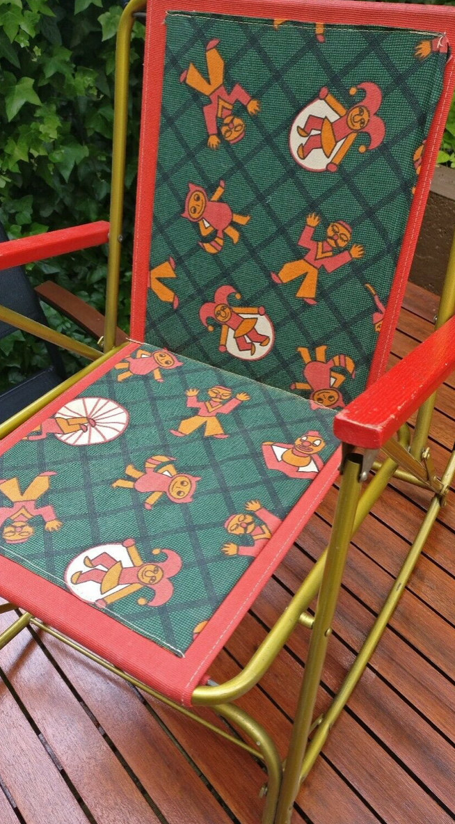 Rocking chair rocking vintage children's flesh