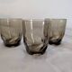 7 smoked glasses French design 1970s
