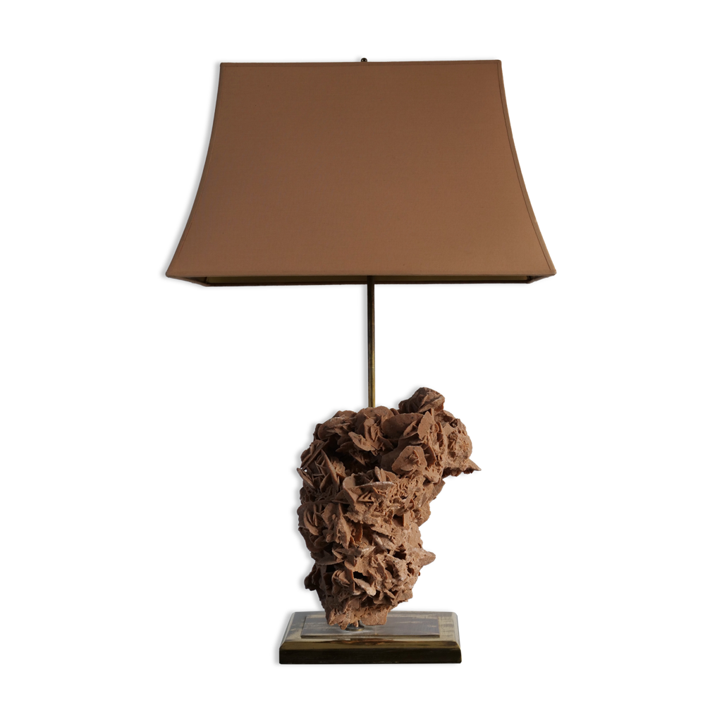 Lampe d'ambiance rose des sables 70's deco | Selency