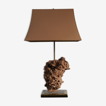 Lampe d'ambiance rose des sables 70's deco