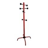 Black and red freestanding coat rack Italy 1980 Italian design style spa