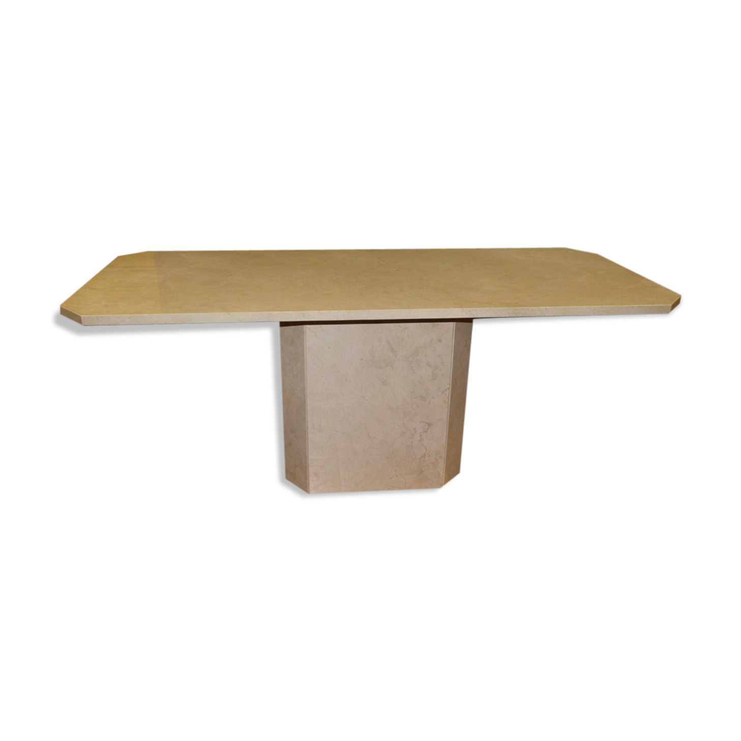 Design octagonal stone dining salla table