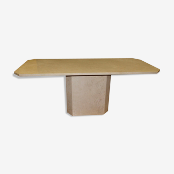 Design octagonal stone dining salla table