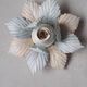 Metal flower wall light