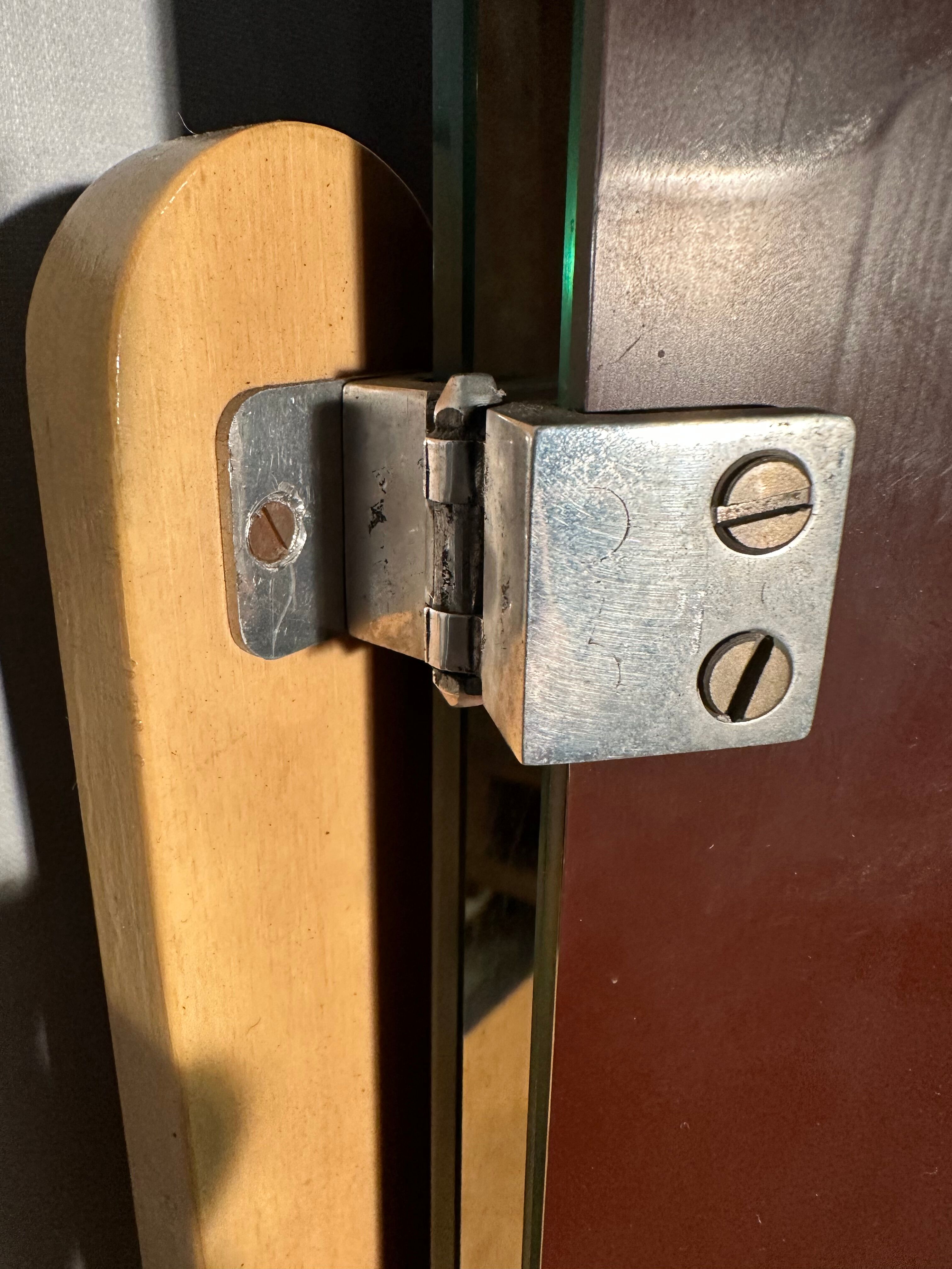 Vintage dressing table 1950 / 1960 with folding and removable mirror: convertible into an office