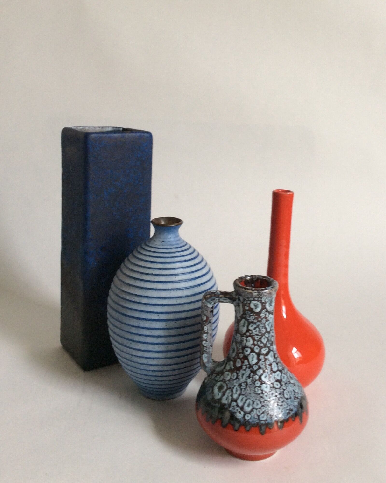 Set of ceramic vases 60s