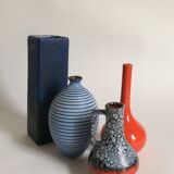 Set of ceramic vases 60s