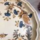 Decorative plate earthenware of Salins France decoration of Aligne