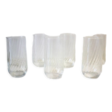 6 high ridged glasses