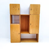 Set of Mid-Century Modular Wooden Cubes