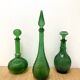 Green bubble carafe Empoli from the 1960s