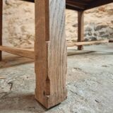 Grande table à manger ancienne en chêne – Extensible – France, années 1920