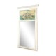 Fireplace Trumeau In White Lacquered Wood, Late 19th Century, Louis XVI Style