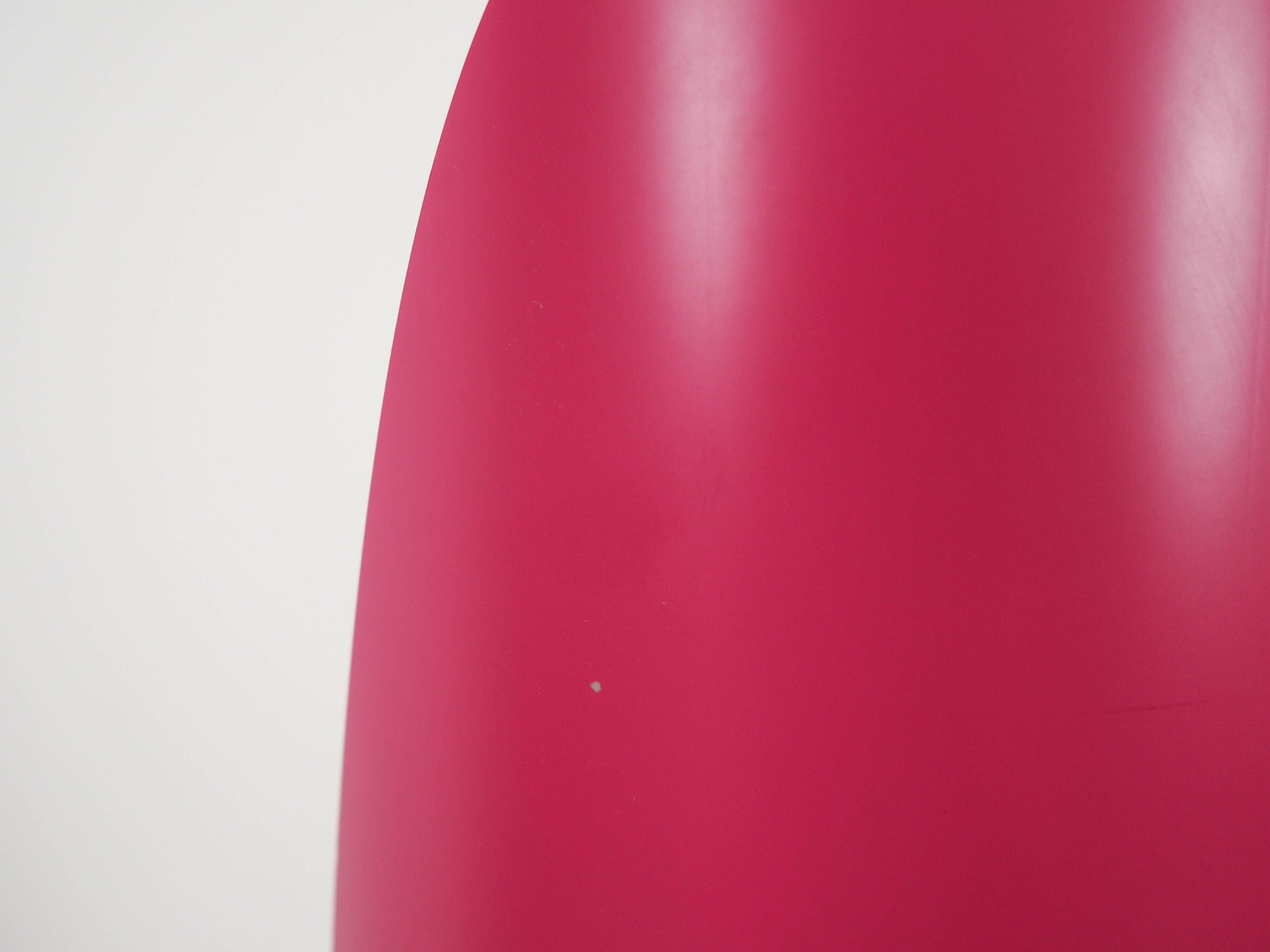 Lipstick mirror, pink, Italian design, 1970s, designer: Rodolfo Bonetto