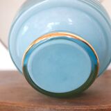 Lampe en verre bleu pâle, années 40