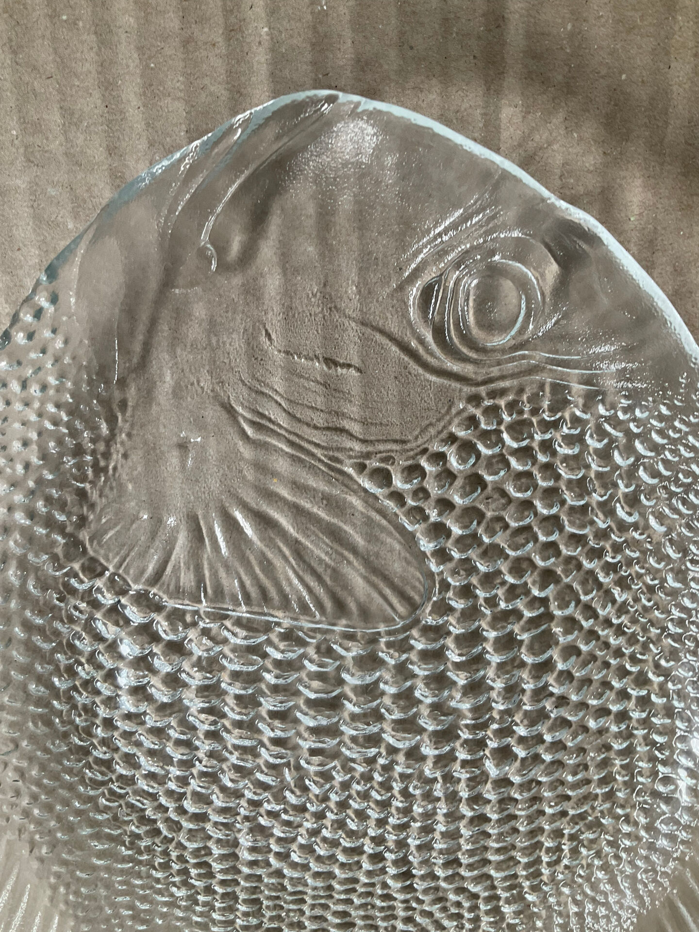 Set of 8 vintage fish plates Arcoroc France