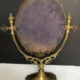 Gilded bronze table mirror