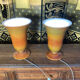 Pair of ceramic art deco lamps