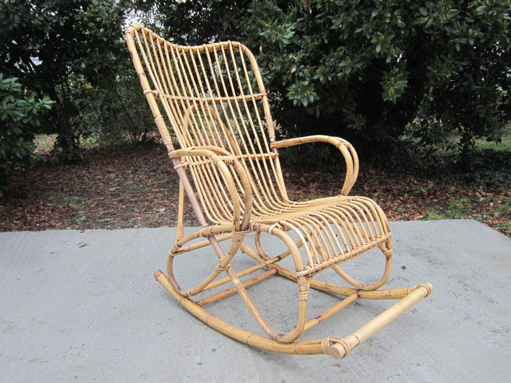 Rocking rattan 60s