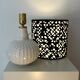 Lampe vase du milieu du siècle avec abat-jour japonais