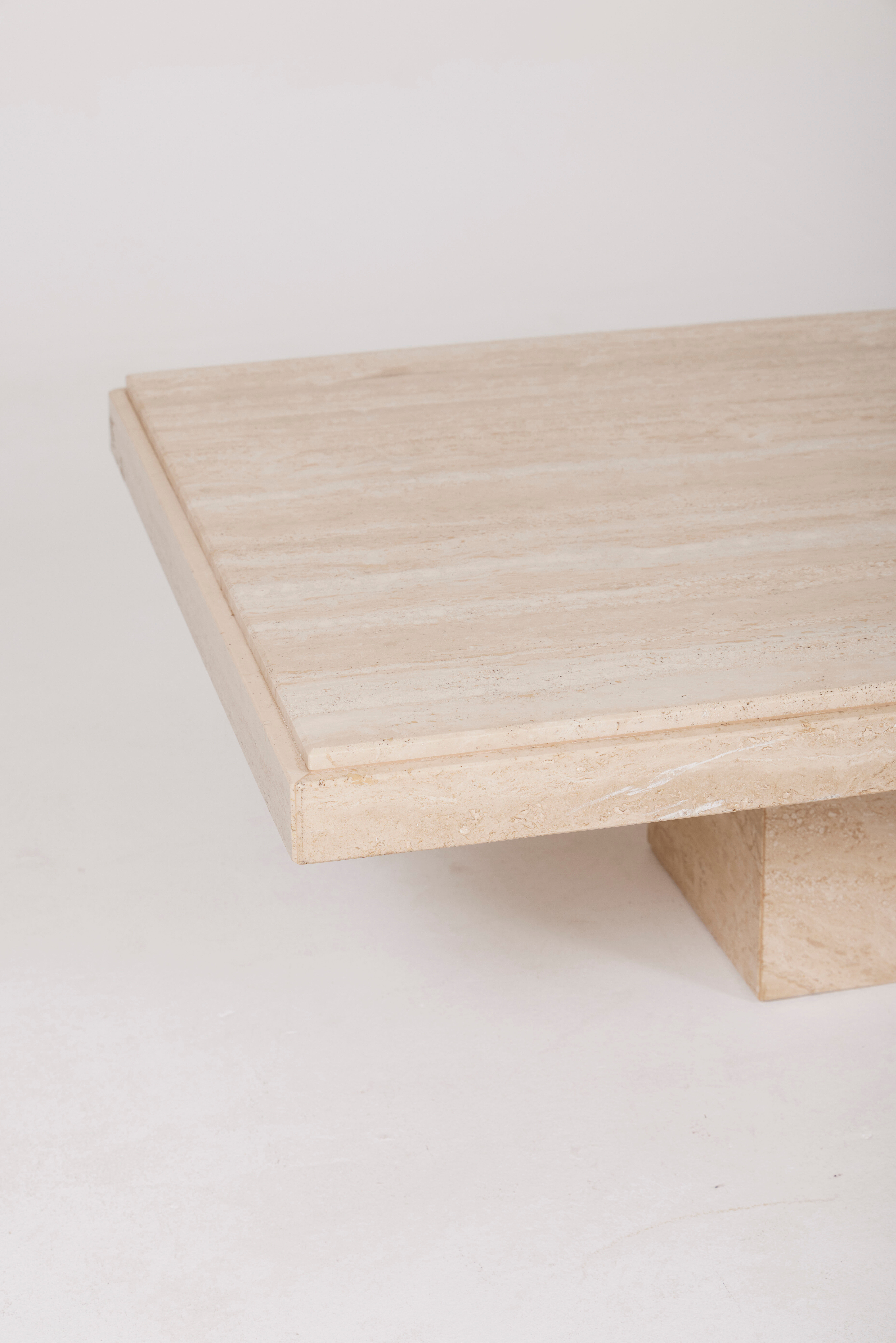 Travertine coffee table, 1970s