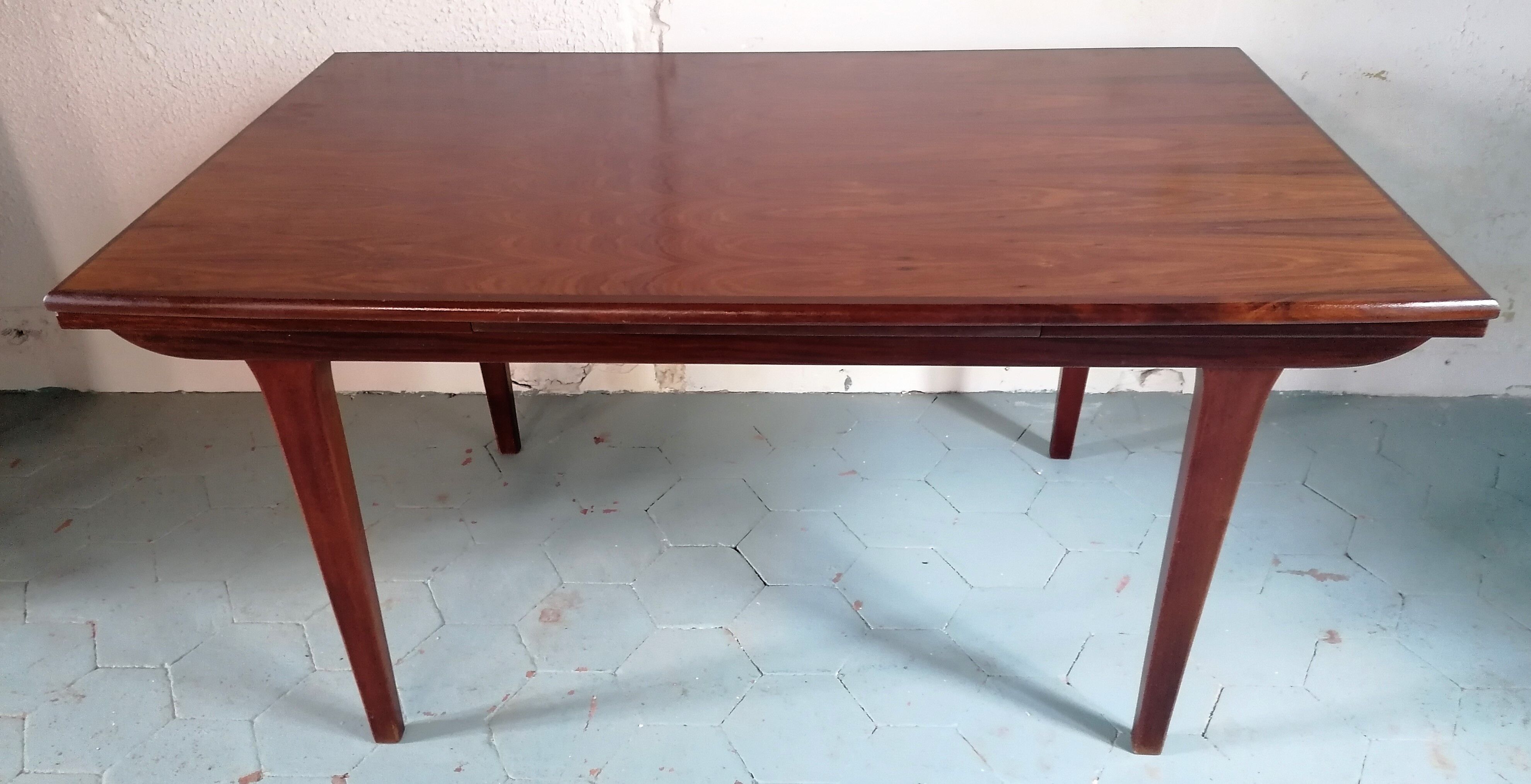 Table teck avec rallonges