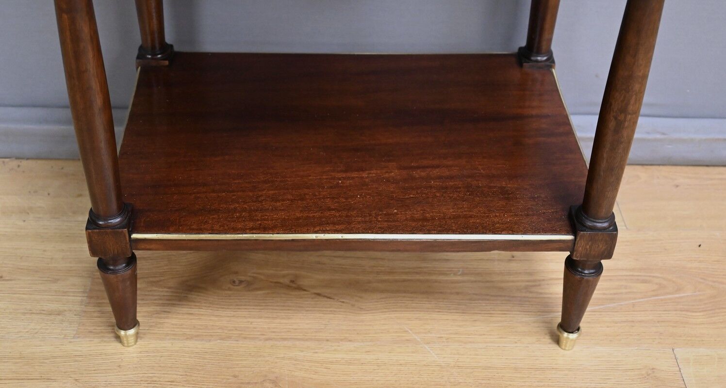 Mahogany curtain coffee table, Louis XVI style – mid-19th century