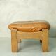 Danish leather ottoman, 1970