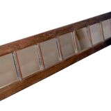 Ancien miroir d'atelier en teck