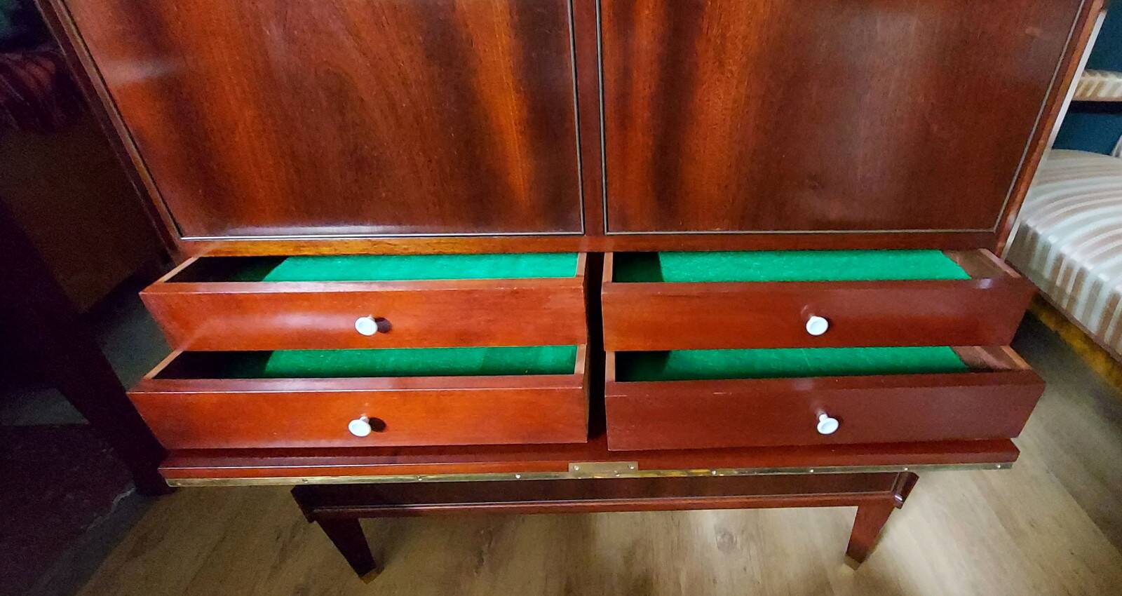 Danish Art Deco Chest of Drawers, Mahogany