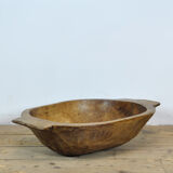 Handmade Wooden Dough Bowl, Early 1900s